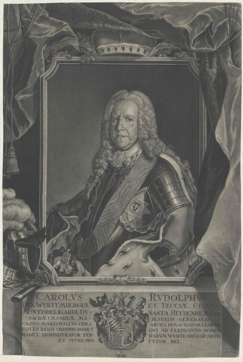 Książę Wirtembergii Karl Rudolf autorstwa Artist Unknown