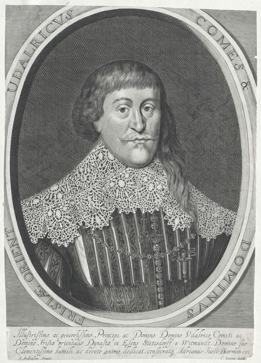 Hrabia Fryzji Wschodniej Ulrich II autorstwa Artist Unknown