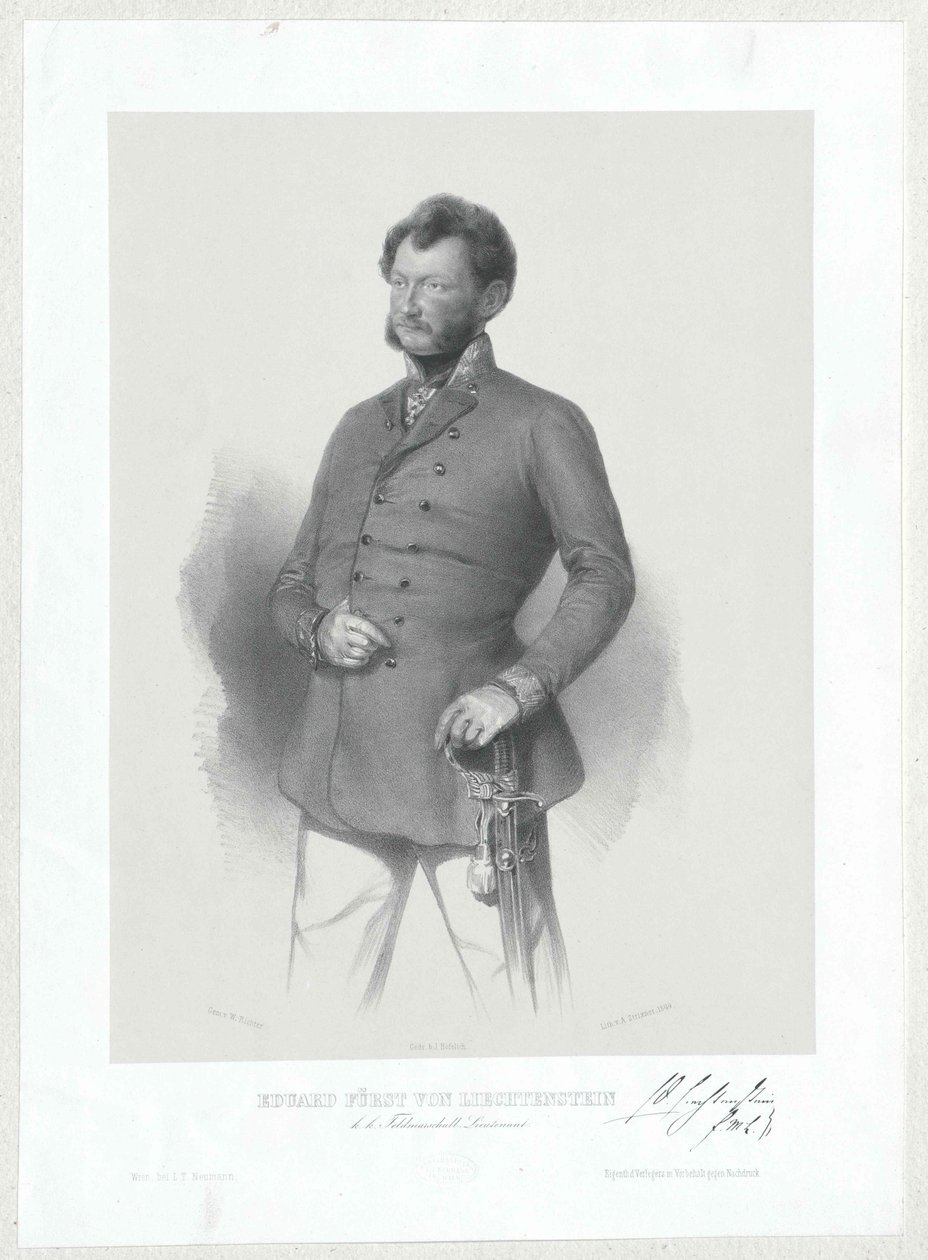 Edward hrabia Liechtensteinu autorstwa Artist Unknown