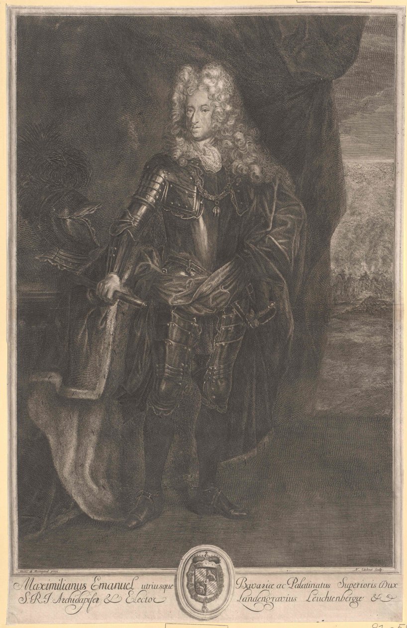 Elektor Bawarii Maksymilian II Immanuel autorstwa Artist Unknown