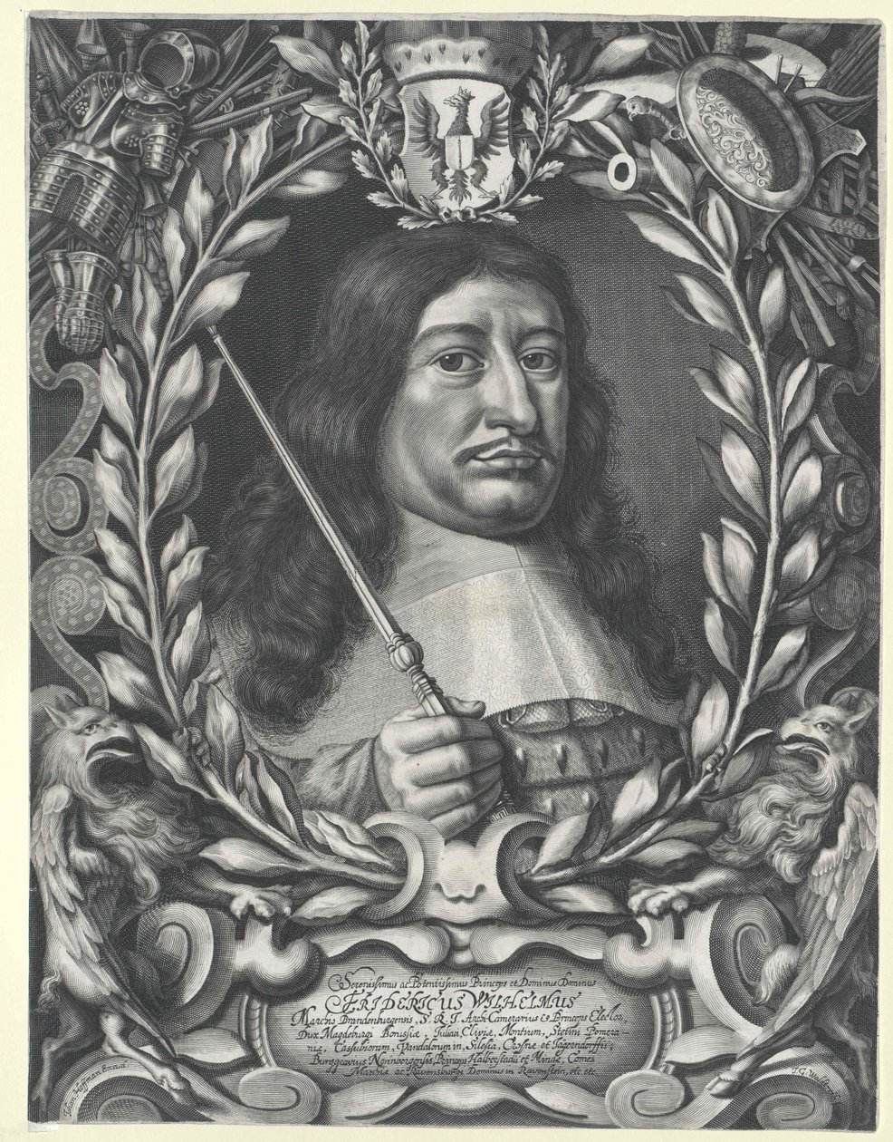Elektor brandenburski Fryderyk Wilhelm autorstwa Artist Unknown
