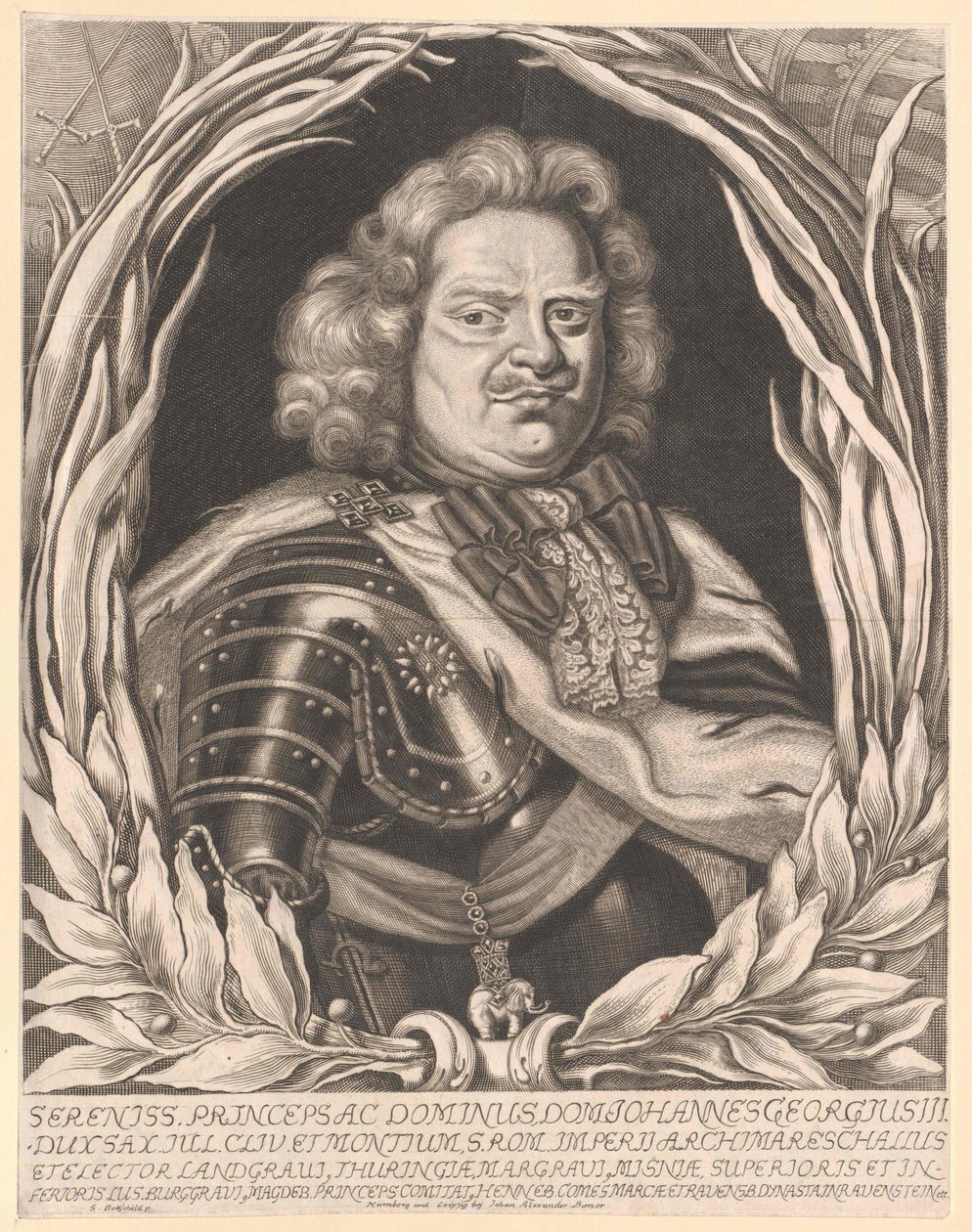 Elektor Saksonii Jan Jerzy III autorstwa Artist Unknown