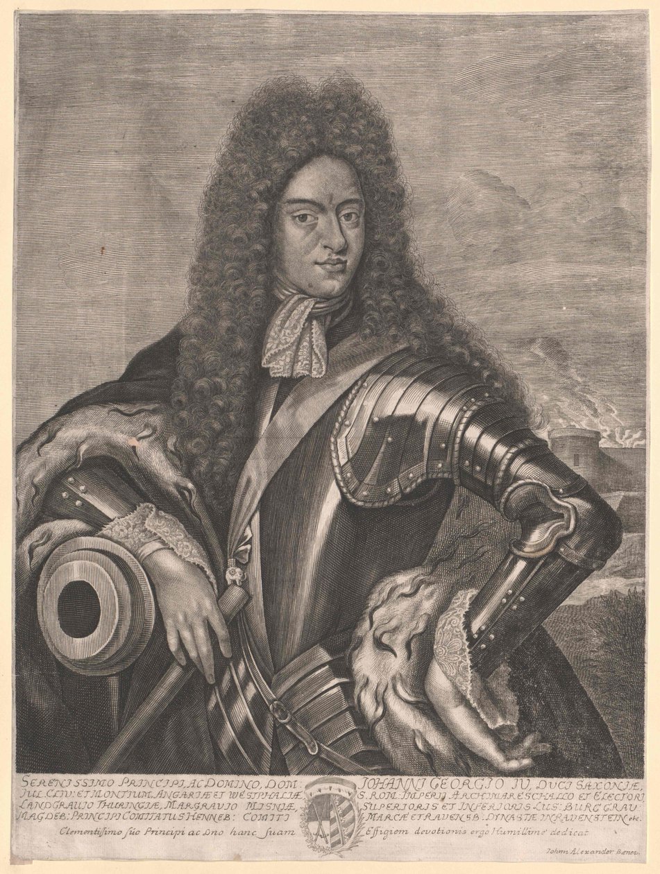 Elektor Saksonii Jan Jerzy IV autorstwa Artist Unknown