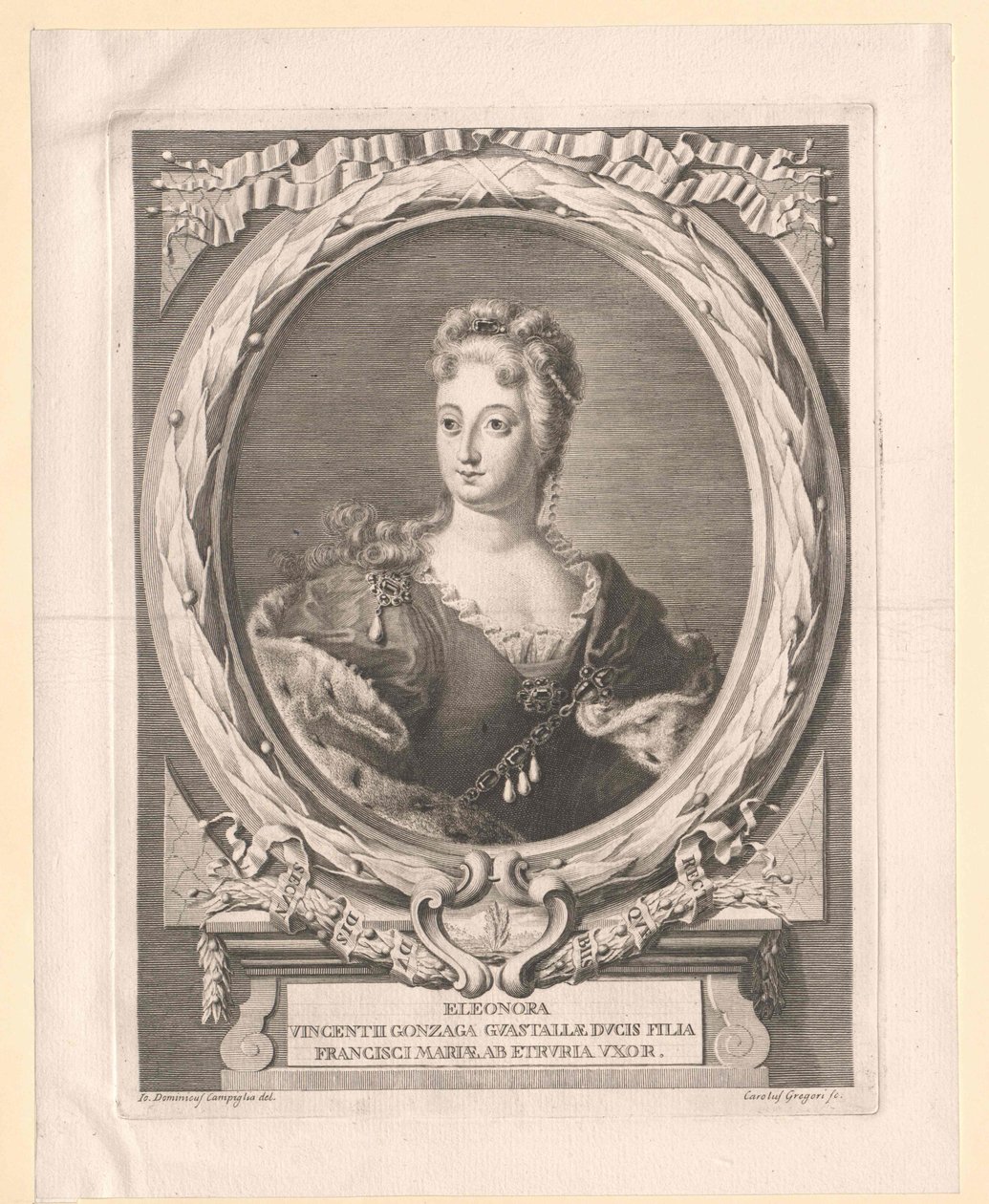 Eleonora Lodovica Gonzaga autorstwa Artist Unknown