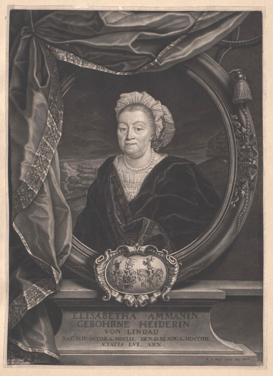 Elisabetha Heider autorstwa Artist Unknown