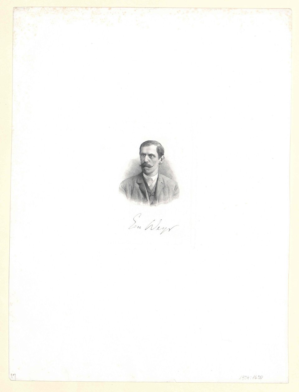 Emil Weyr (druk) autorstwa Artist Unknown