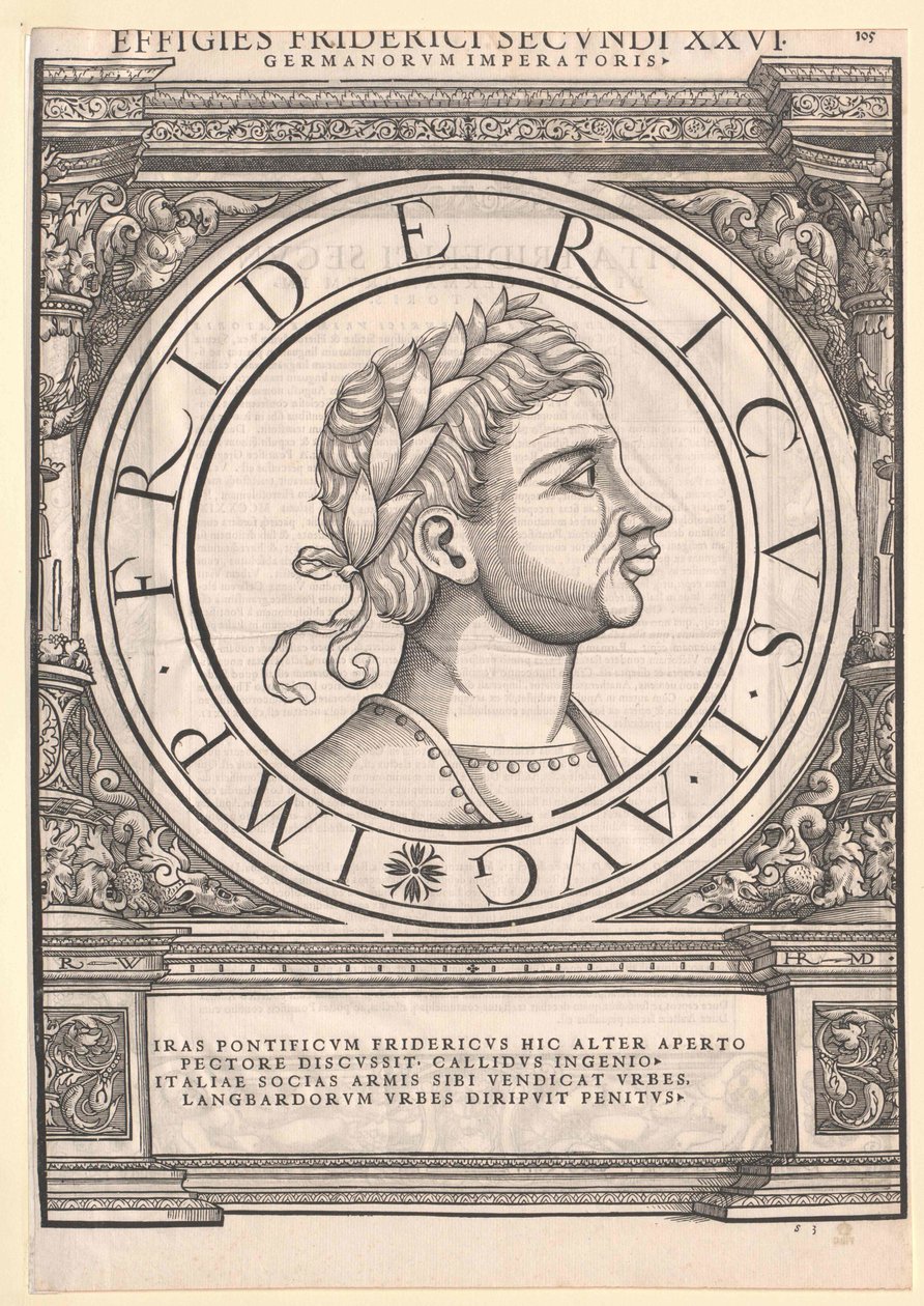 Cesarz Fryderyk II autorstwa Artist Unknown