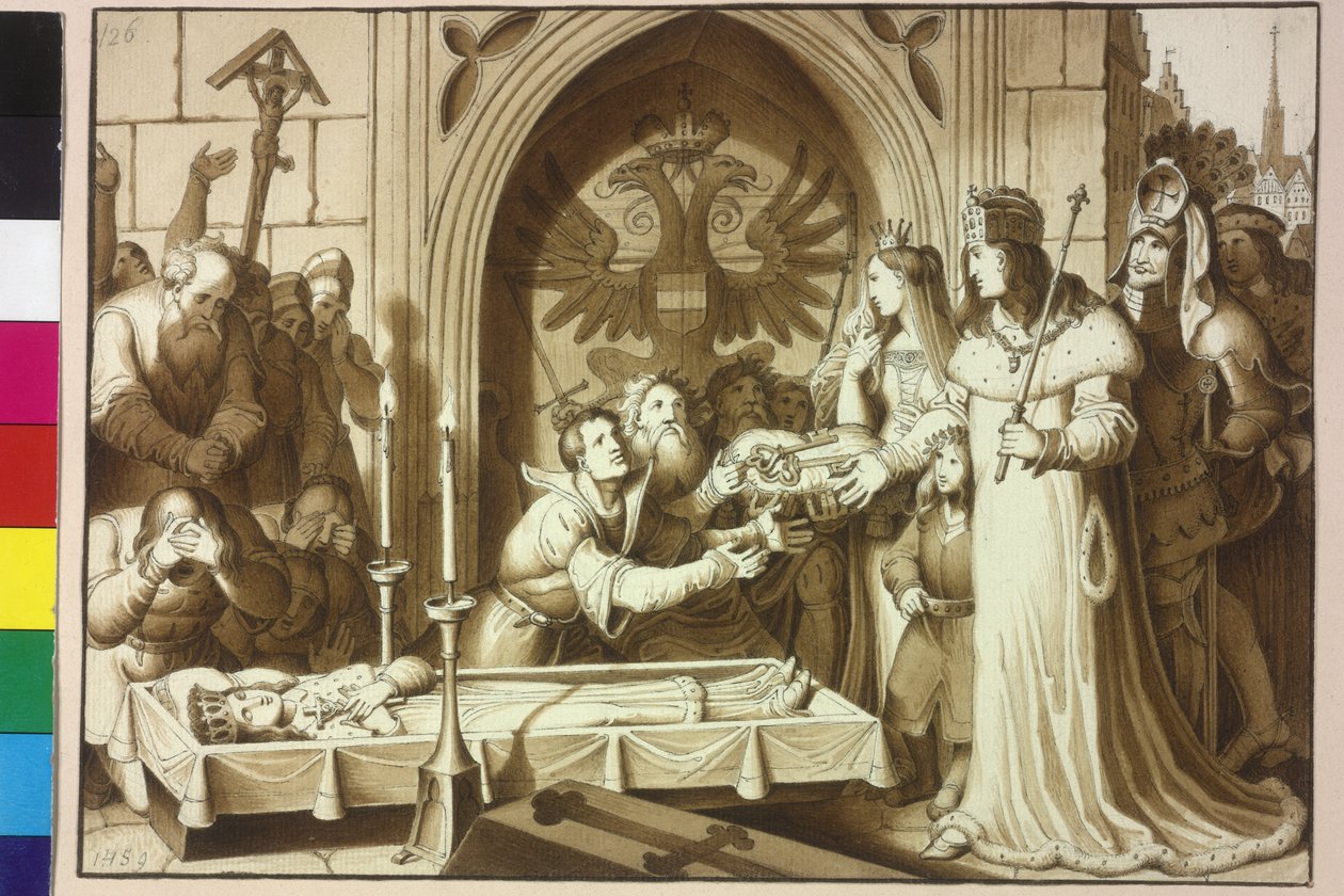 Cesarz Fryderyk III oraz książęta Albrecht i Zygmunt autorstwa Artist Unknown