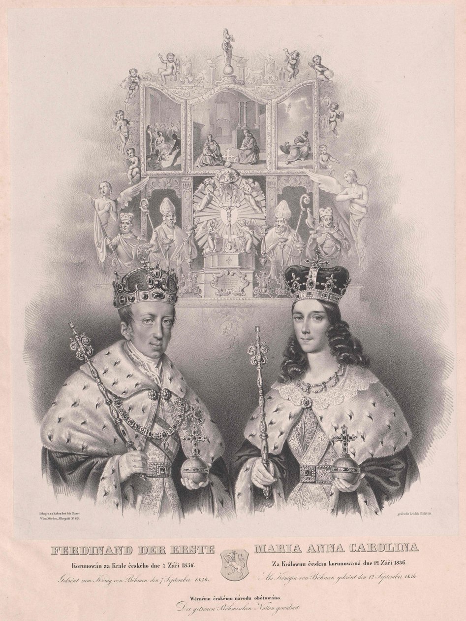 Cesarz Austrii Ferdynand I autorstwa Artist Unknown