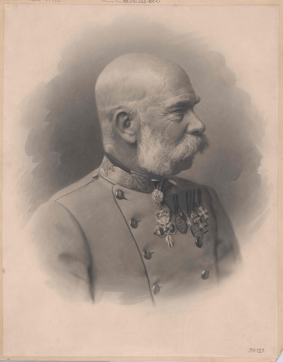Cesarz Austrii Franciszek Józef I (druk) autorstwa Artist Unknown