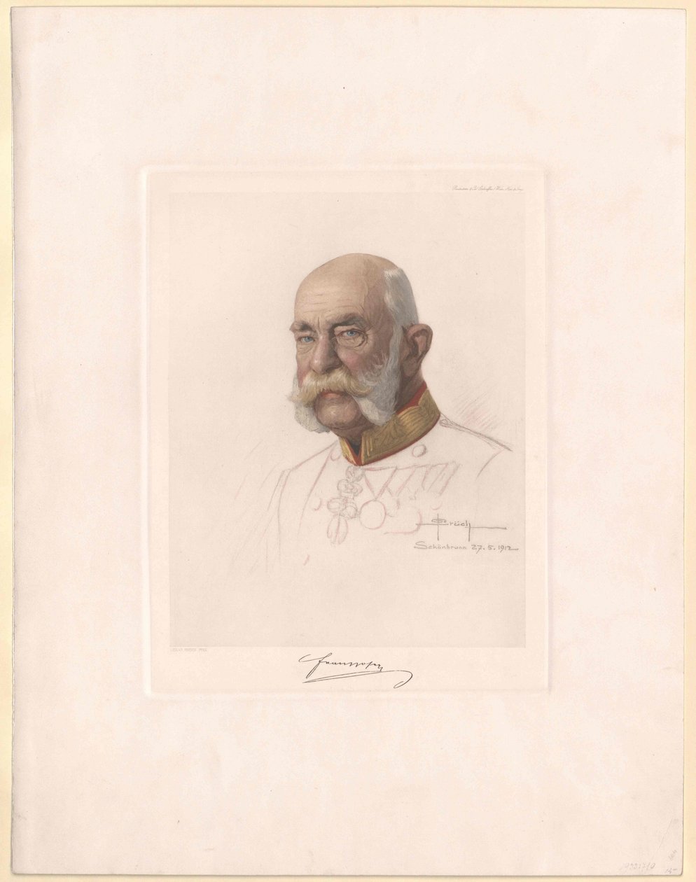 Cesarz Austrii Franciszek Józef I autorstwa Artist Unknown