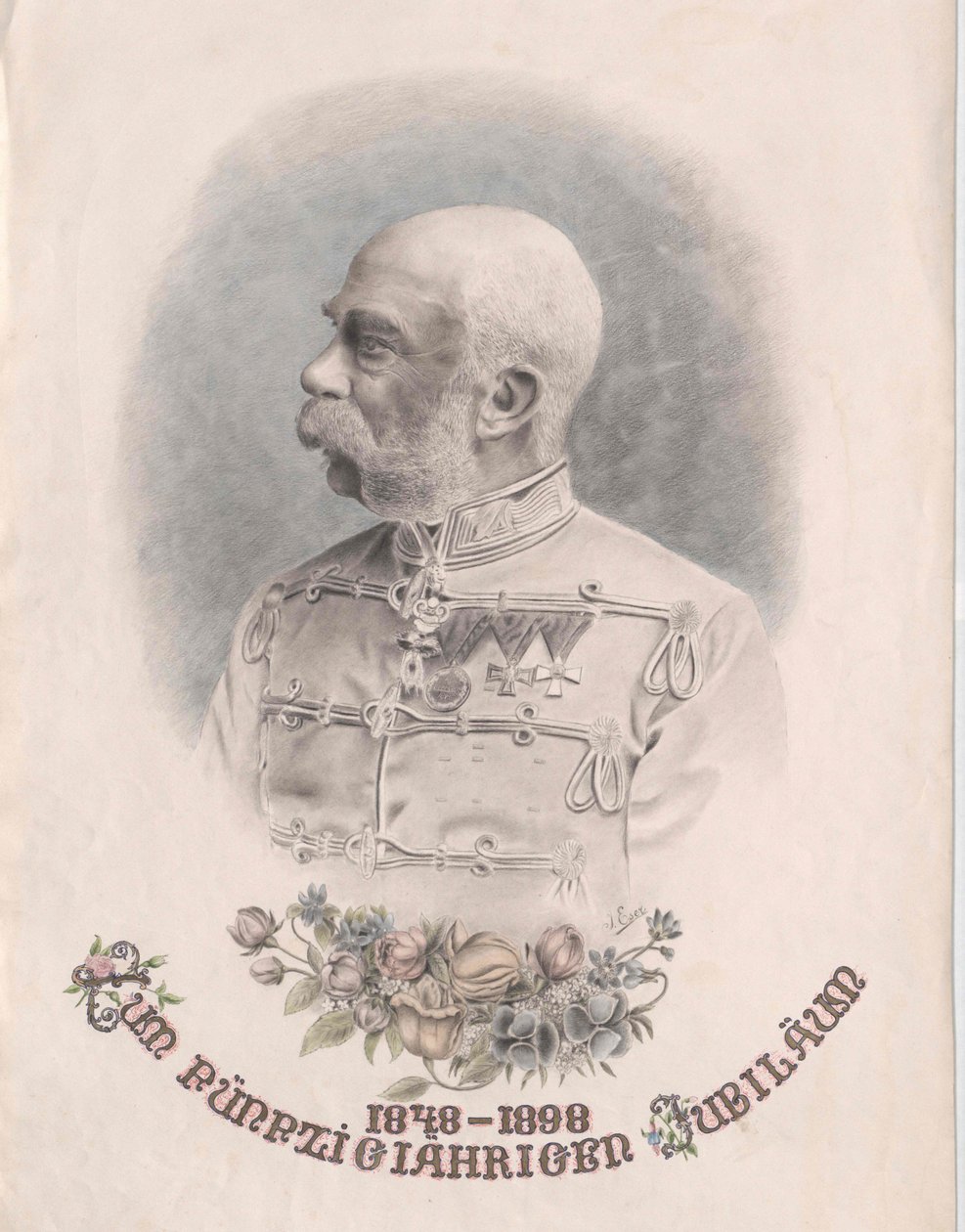 Cesarz Austrii Franciszek Józef I autorstwa Artist Unknown