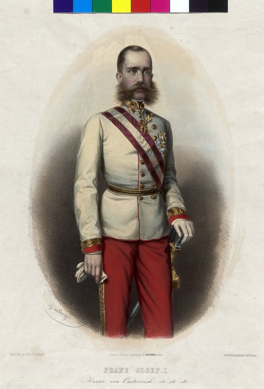 Cesarz Austrii Franciszek Józef I autorstwa Artist Unknown