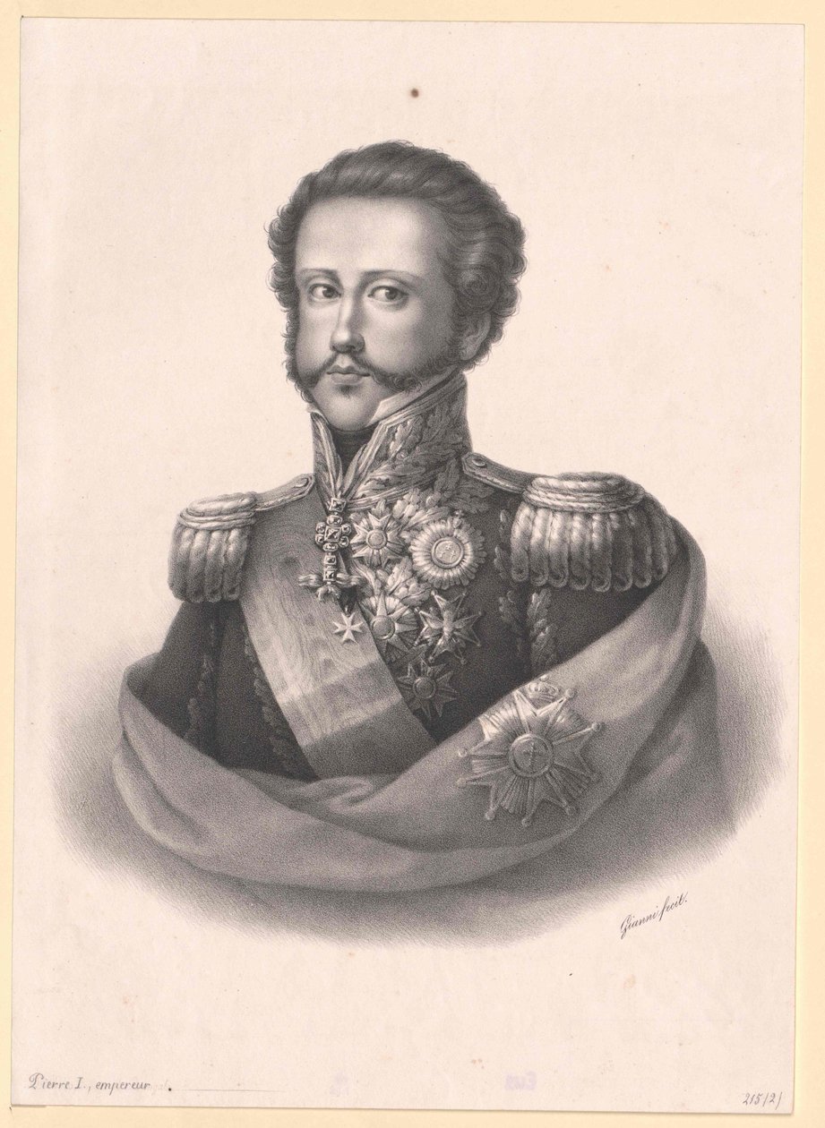 Cesarz Brazylii Piotr I autorstwa Artist Unknown