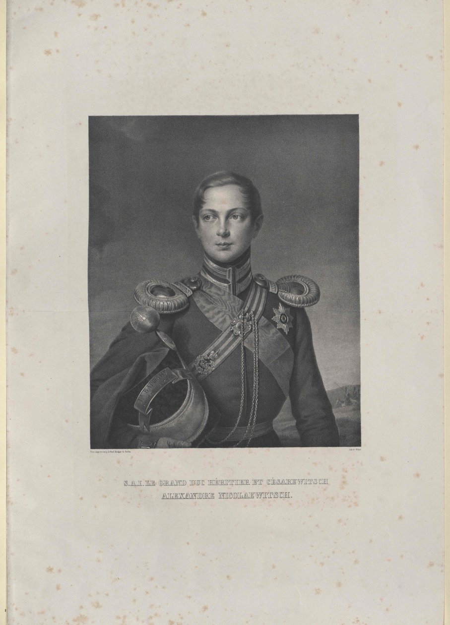 Cesarz Rosji Aleksander II autorstwa Artist Unknown
