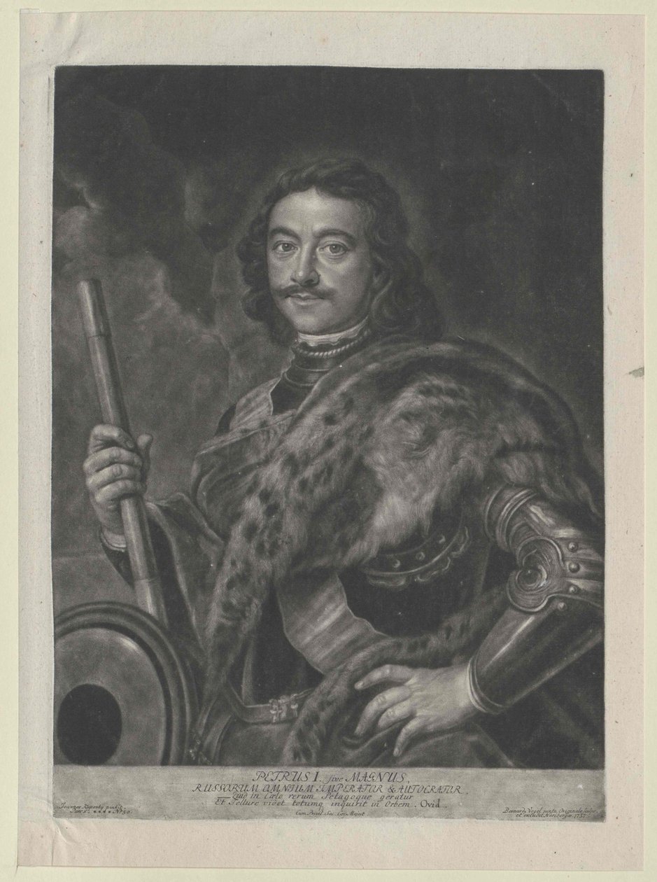 Cesarz Rosji Piotr I Wielki autorstwa Artist Unknown