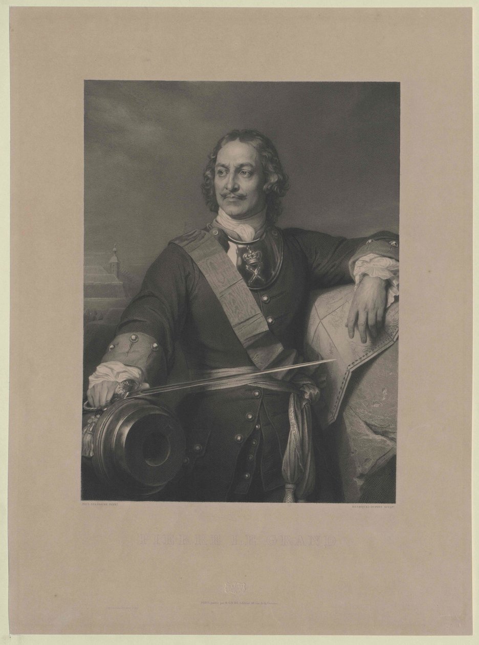 Cesarz Rosji Piotr I Wielki autorstwa Artist Unknown