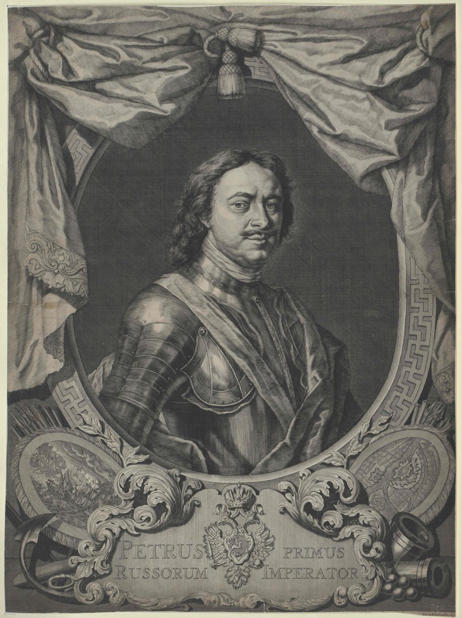 Cesarz Rosji Piotr I Wielki autorstwa Artist Unknown