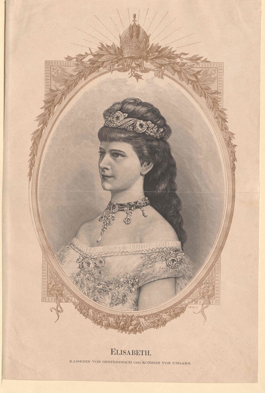Cesarzowa Austrii Elżbieta autorstwa Artist Unknown