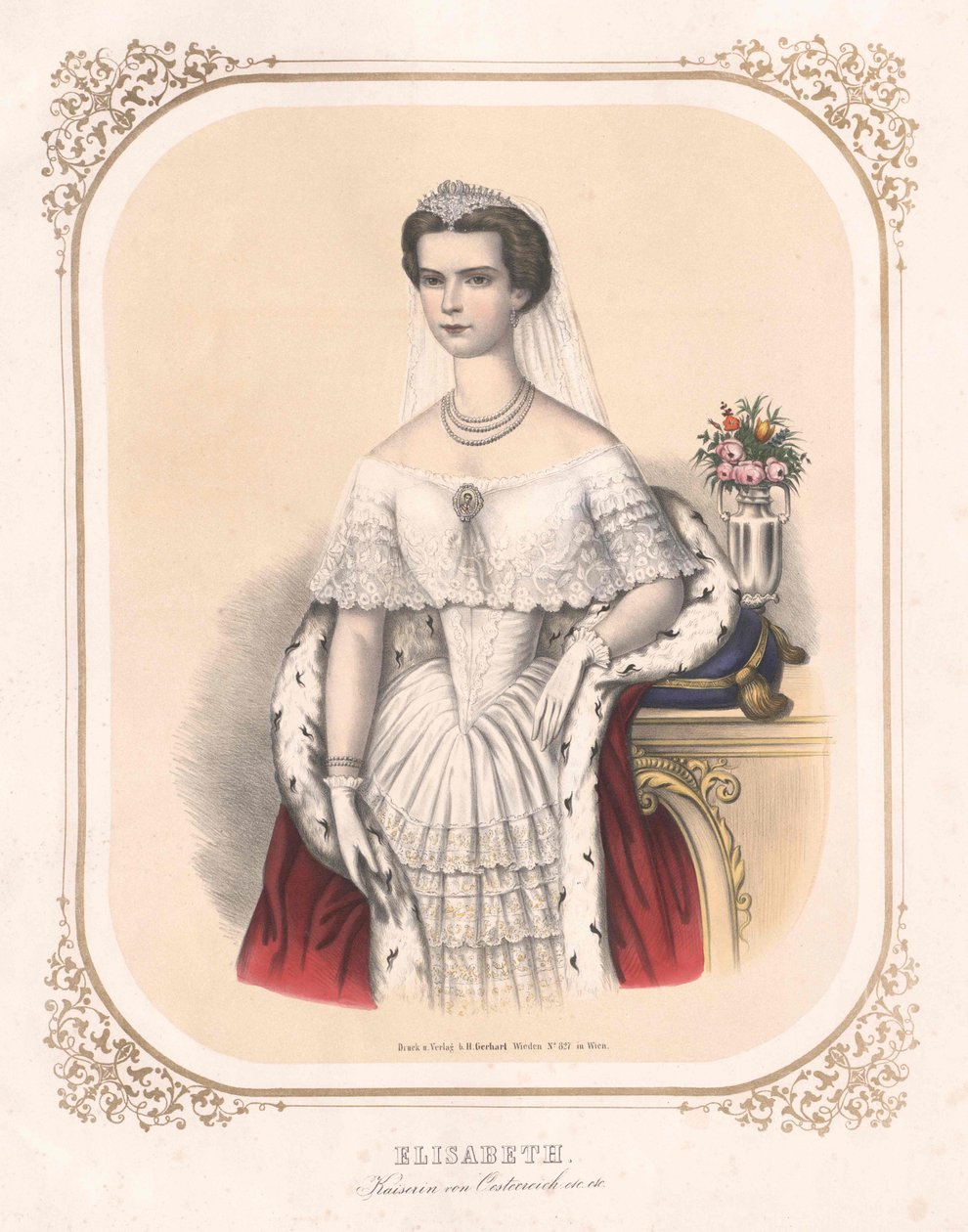 Cesarzowa Austrii Elżbieta autorstwa Artist Unknown