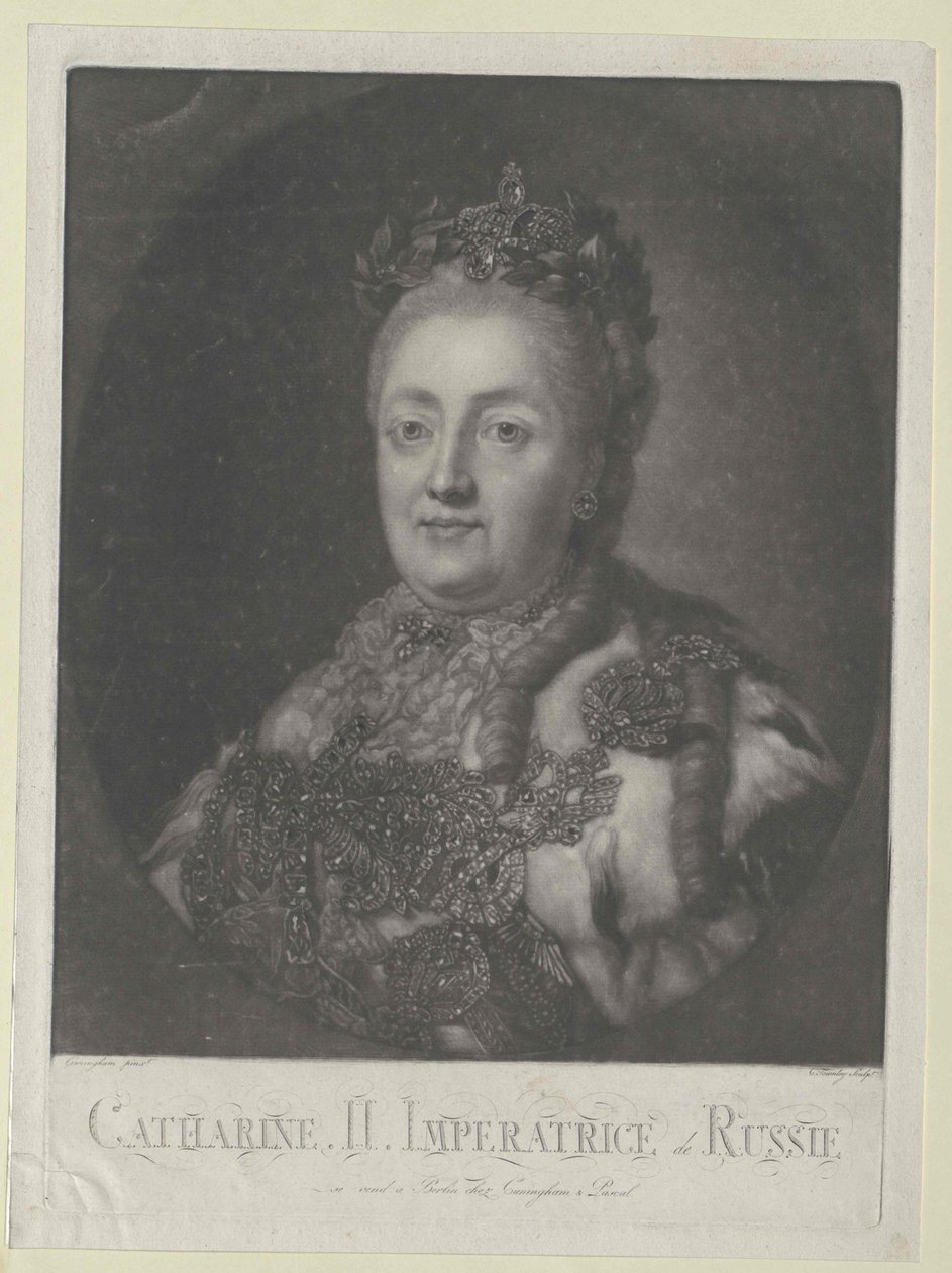 Cesarzowa Rosji Katarzyna II autorstwa Artist Unknown
