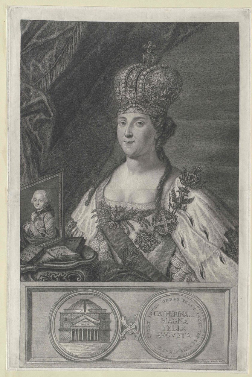Cesarzowa Rosji Katarzyna II autorstwa Artist Unknown