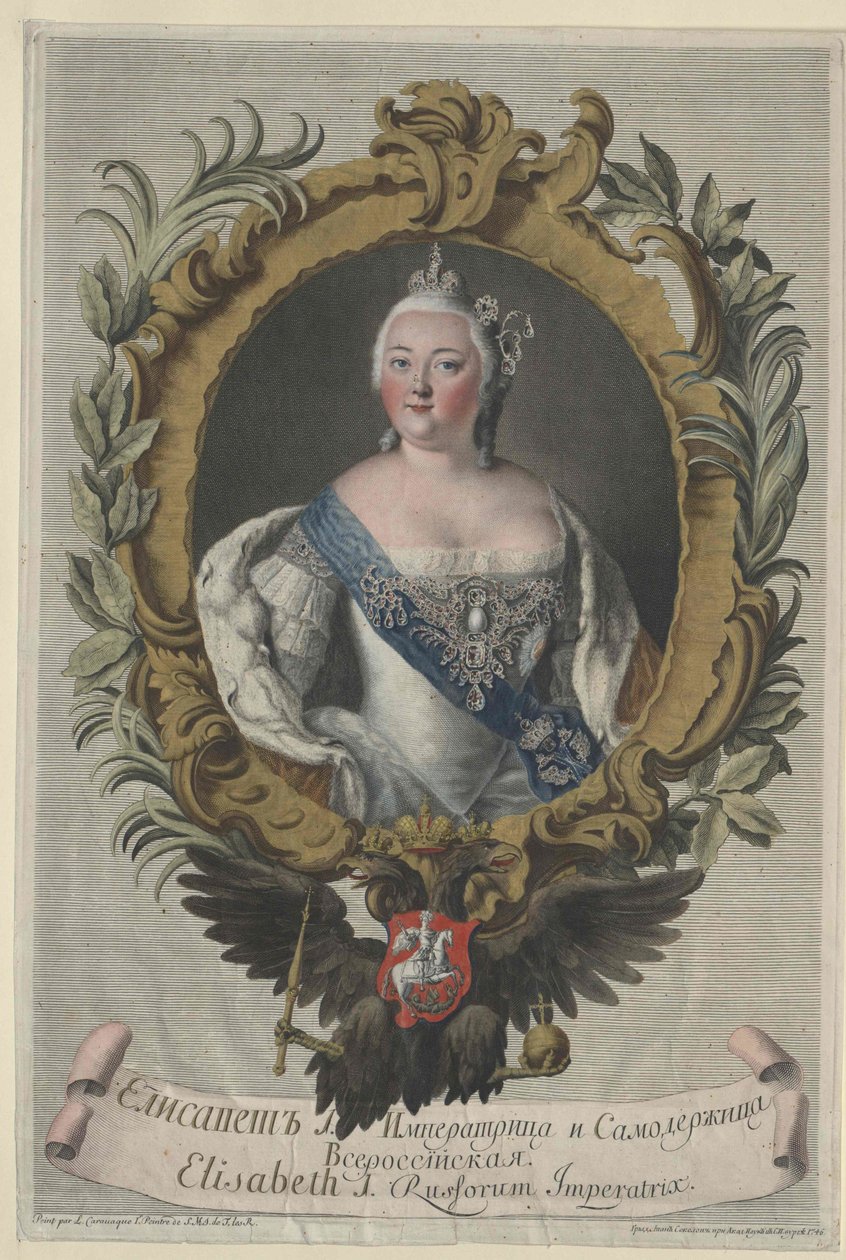 Cesarzowa Rosji Elżbieta autorstwa Artist Unknown