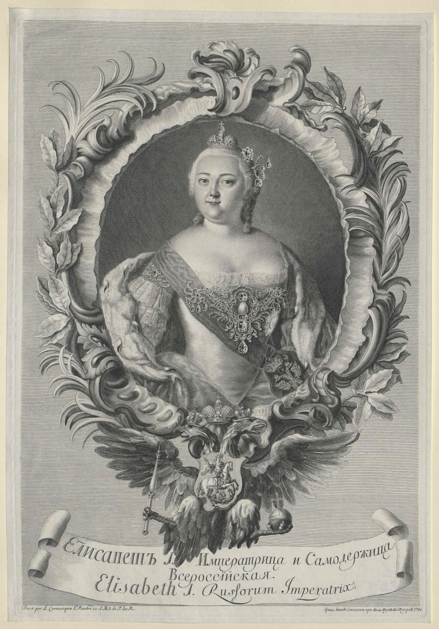 Cesarzowa Rosji Elżbieta autorstwa Artist Unknown