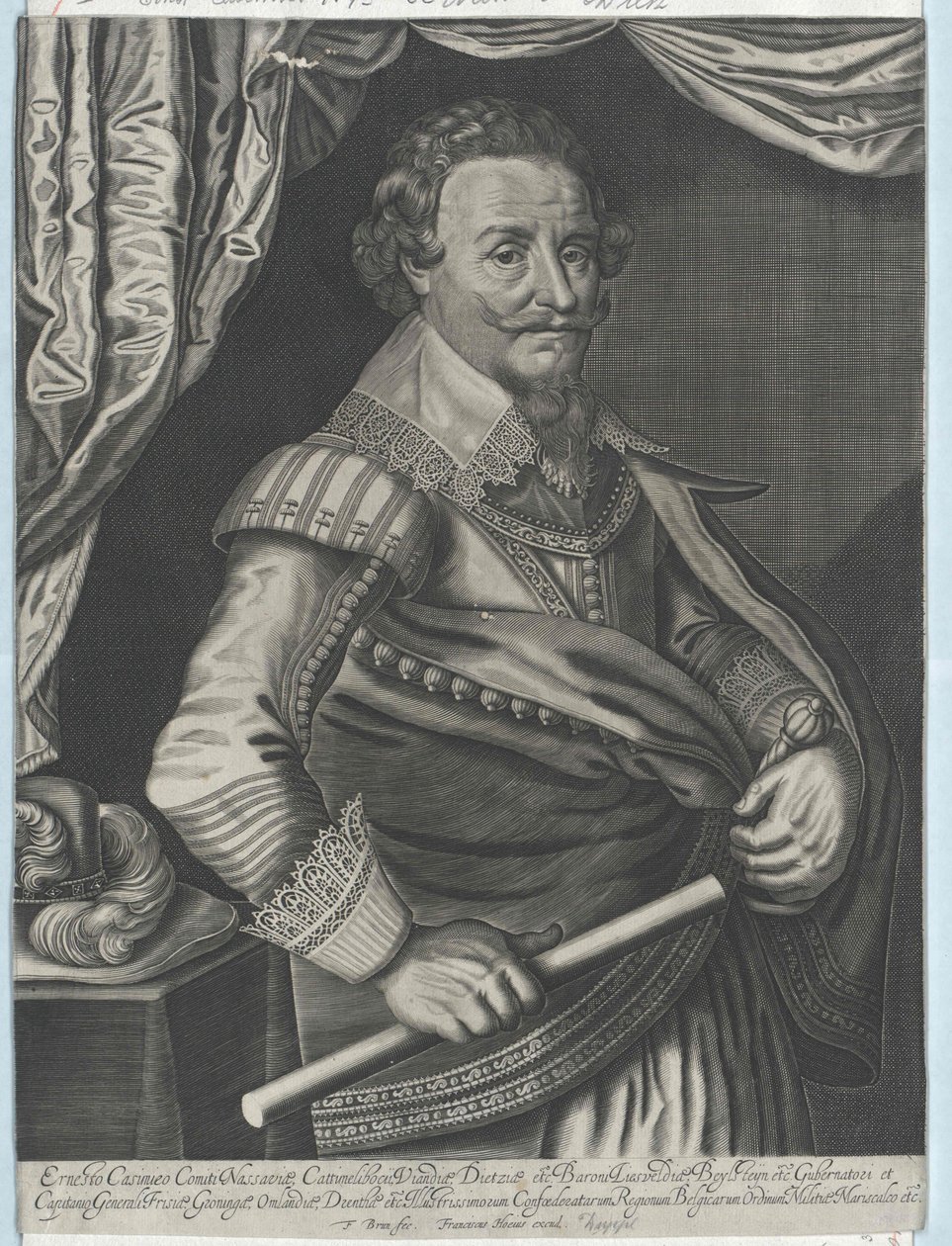 Ernst Casimir hrabia von Nassau-Dietz autorstwa Artist Unknown