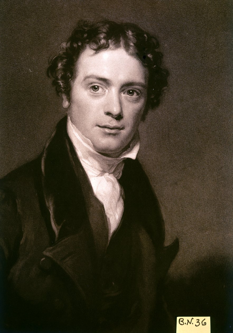 FARADAY Michael, angielski fizyk i chemik . autorstwa Artist Unknown