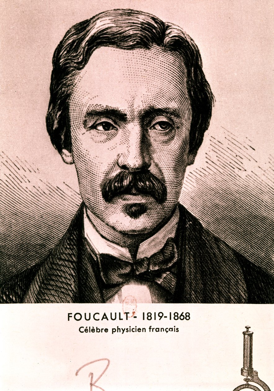 FOUCAULT Jean Bernard Leon: Portret (akwaforta) autorstwa Artist Unknown