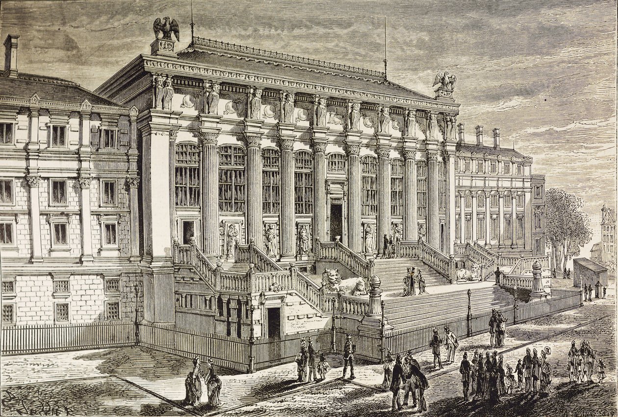 FRANCJA. Paryż. Sąd Najwyższy w XIX w. Rycina Kolekcja prywatna autorstwa Artist Unknown