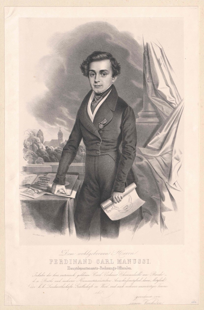 Ferdinand Karl szlachcic von Manussi autorstwa Artist Unknown