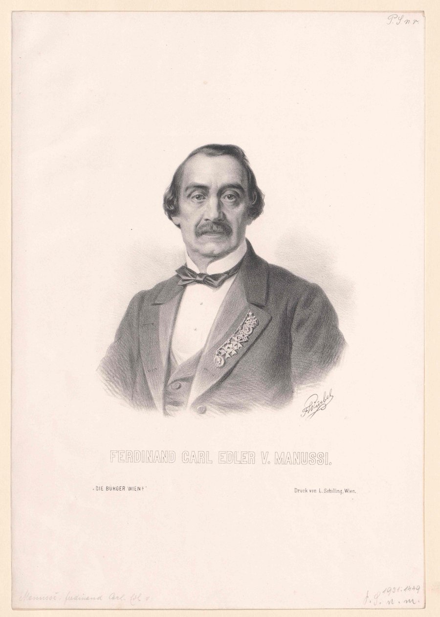 Ferdinand Karl cenny von Manussi autorstwa Artist Unknown