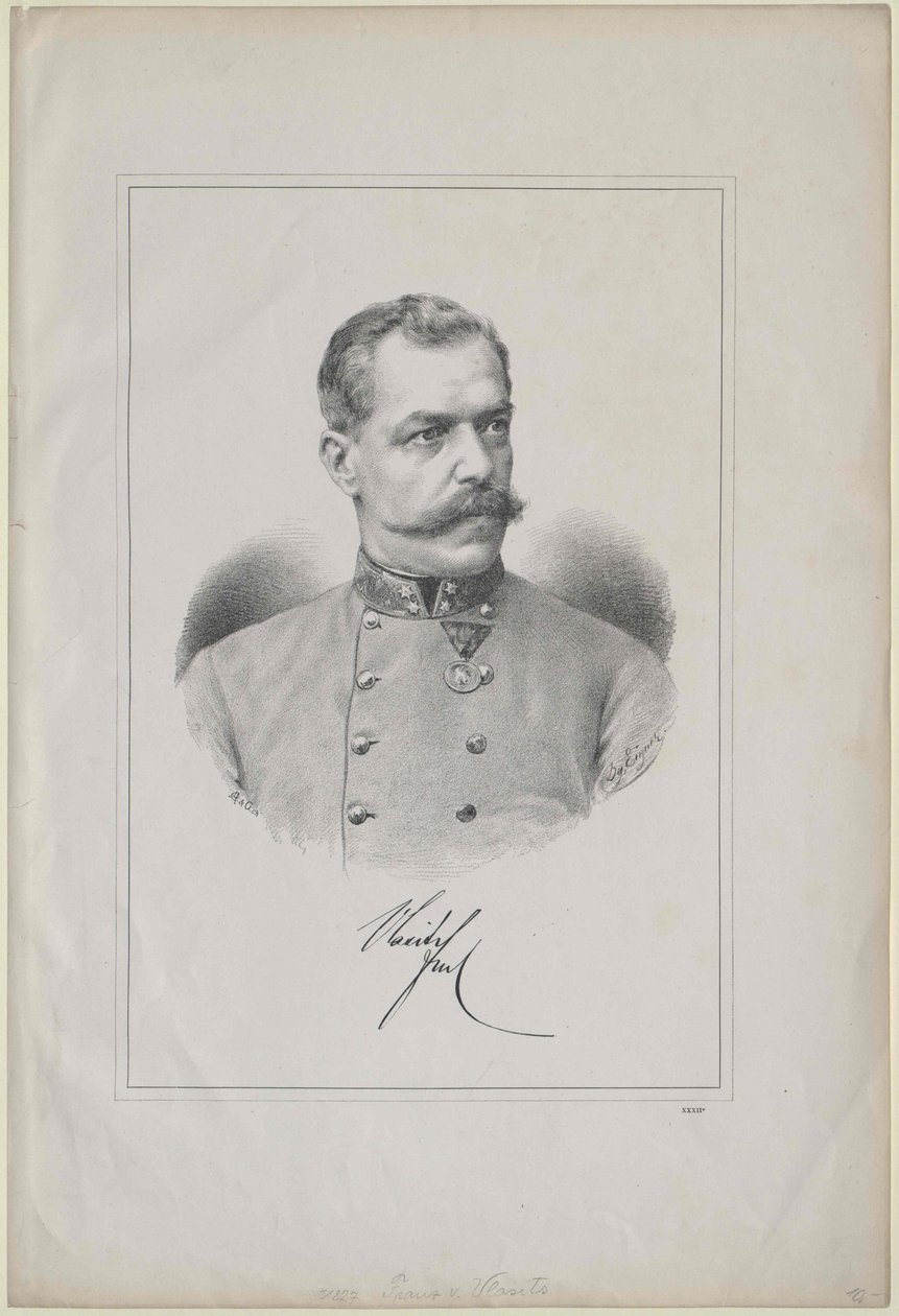 Ferenc Baron Vlasits (druk) autorstwa Artist Unknown