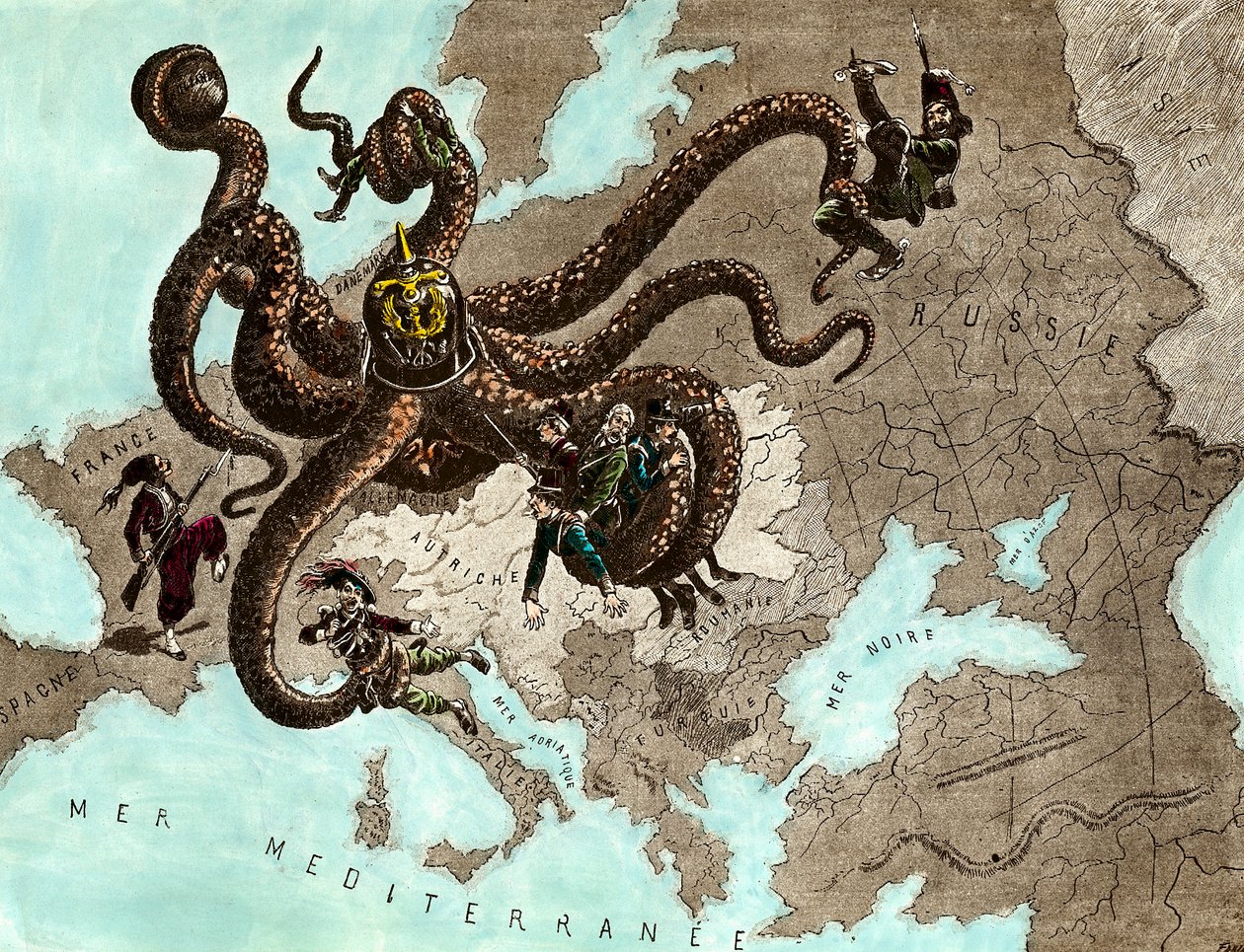 Pierwsza wojna światowa: niemiecka ośmiornica autorstwa Artist Unknown