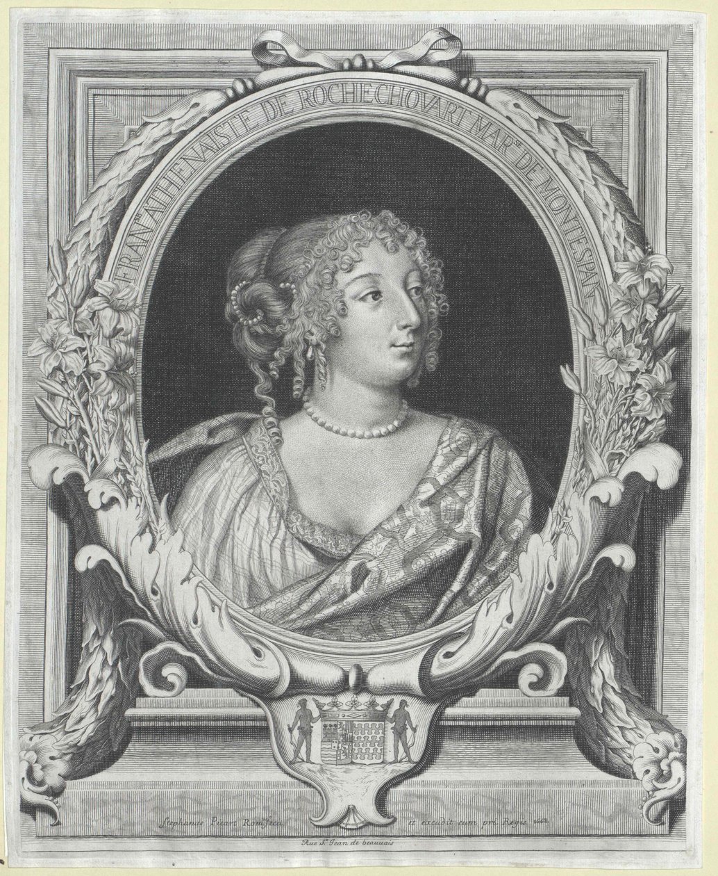 Fran006f0069s Ath006e0061is markiza de Montespan (druk) autorstwa Artist Unknown