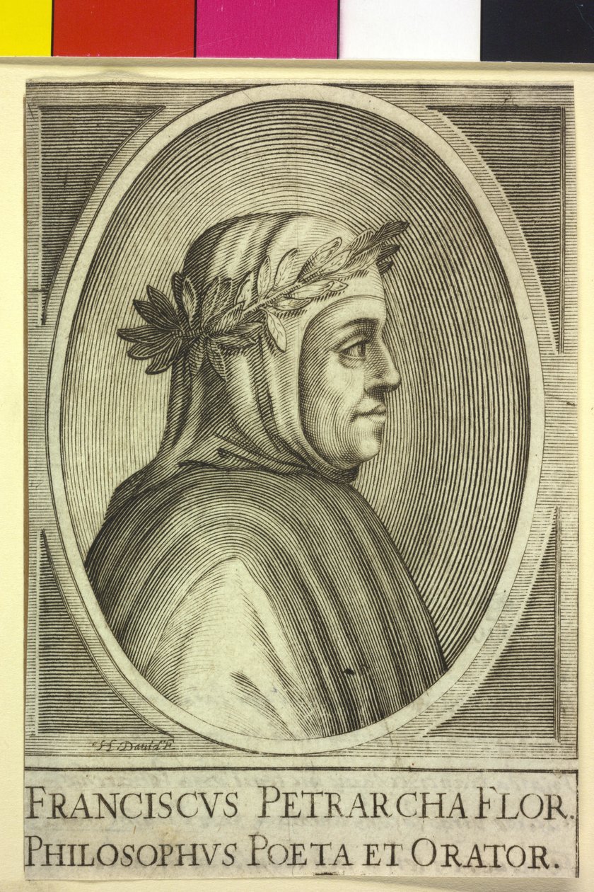 Francesco Petrarka (druk) autorstwa Artist Unknown