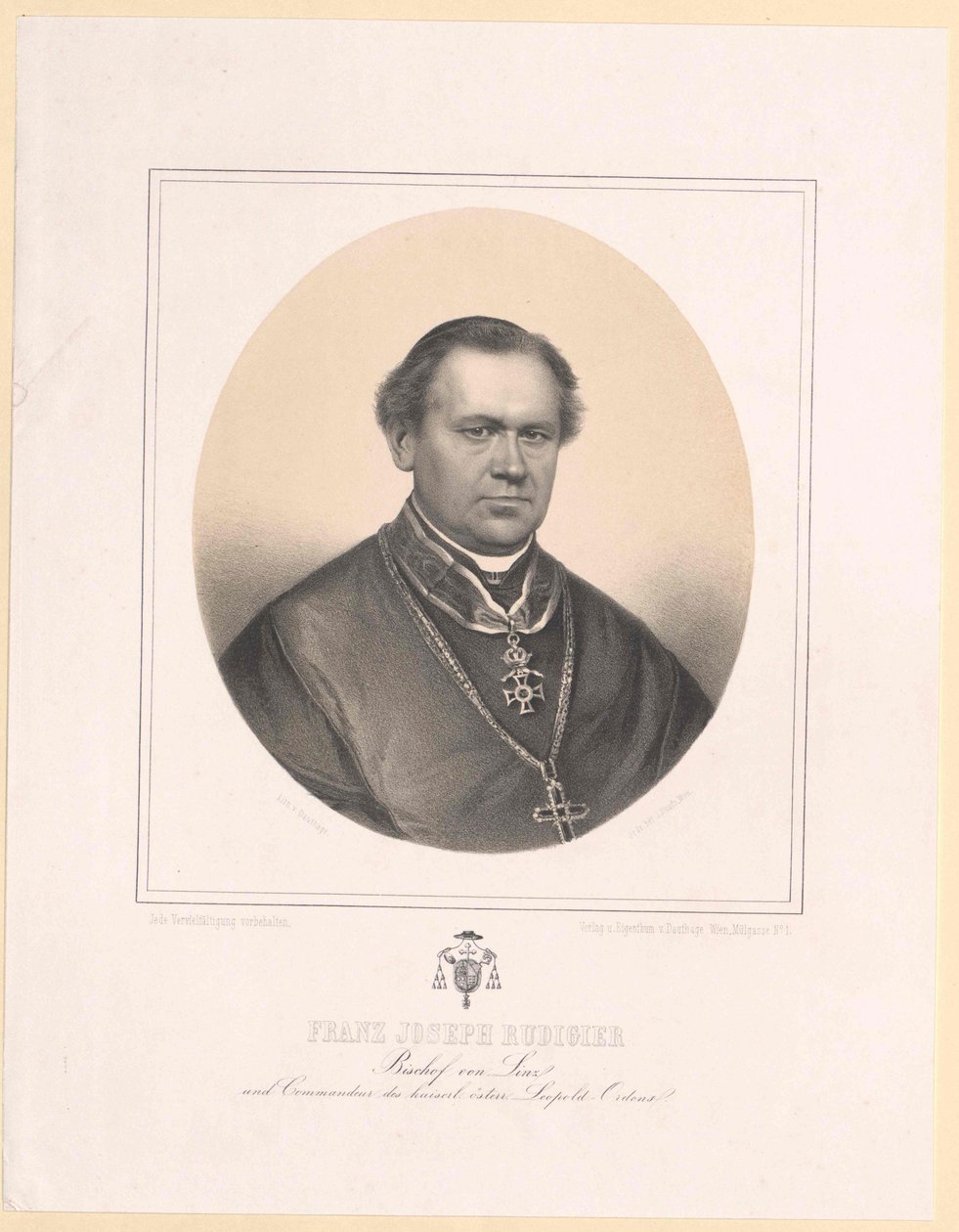 Francis Joseph Rudigier autorstwa Artist Unknown