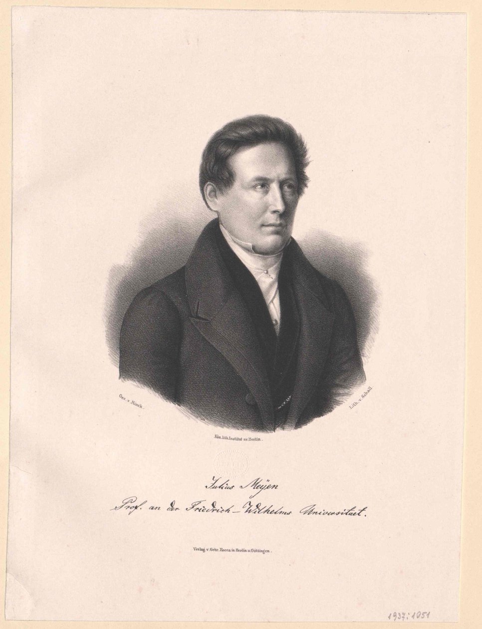 Franz Julius Ferdinand Meyen (druk) autorstwa Artist Unknown