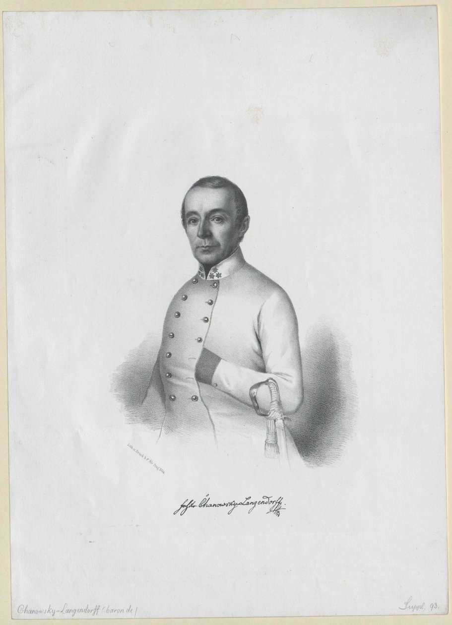 Franz Xavier baron Chanowsky-Langendorff autorstwa Artist Unknown