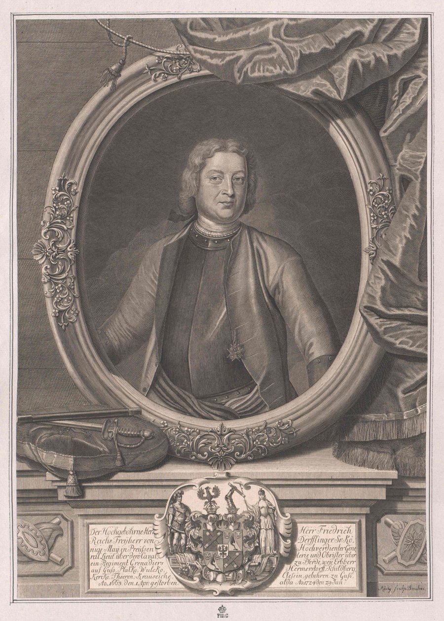 Fryderyk baron von Derfflinger autorstwa Artist Unknown