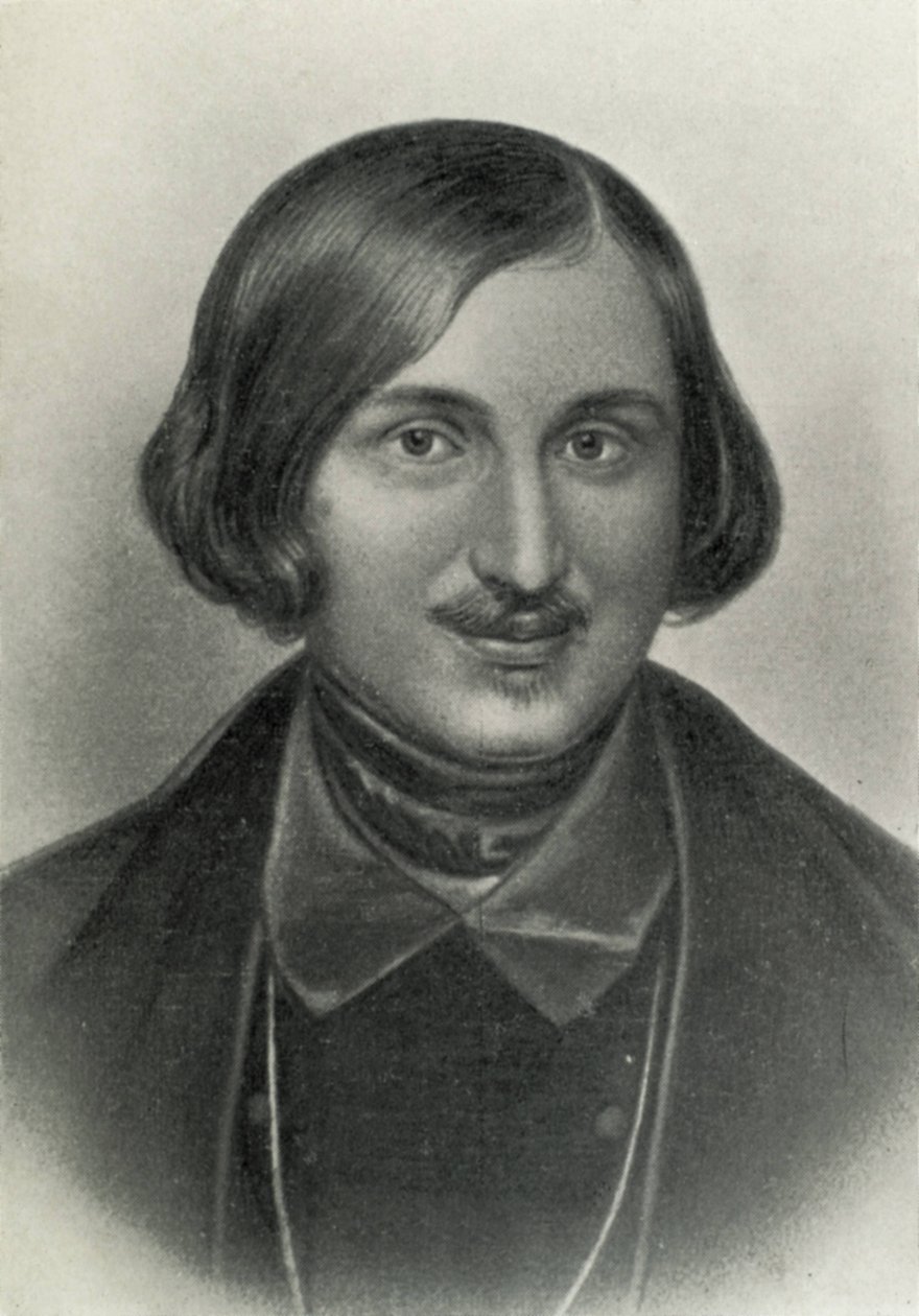 GOGOL, Nikołaj Wasiliewicz (1809-1852). Rosyjski powieściopisarz i dramaturg. Rycina. autorstwa Artist Unknown