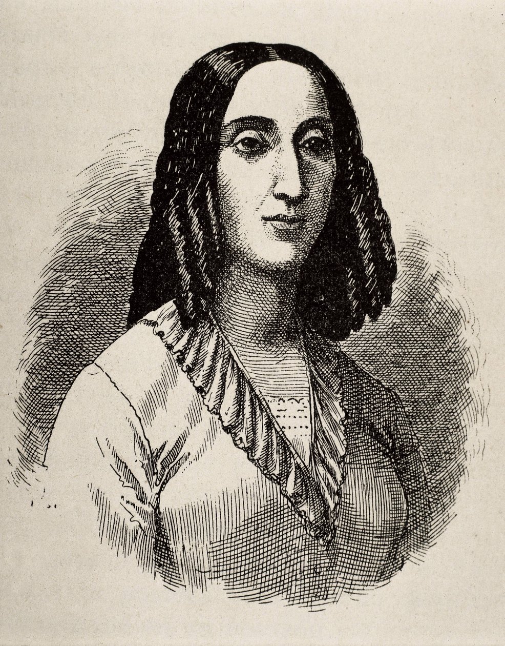 GORRITI, Juana Manuela (1818-1892), argentyńska pisarka. Rycina. autorstwa Artist Unknown