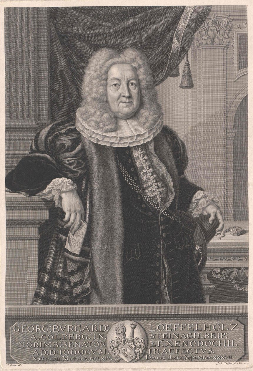 Georg Burkhard Loeffelholz von Colberg autorstwa Artist Unknown