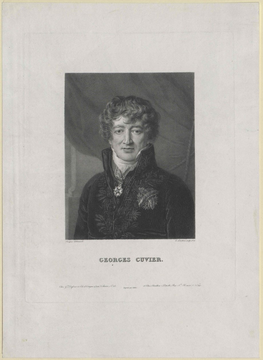Georg Cuvier (druk) autorstwa Artist Unknown