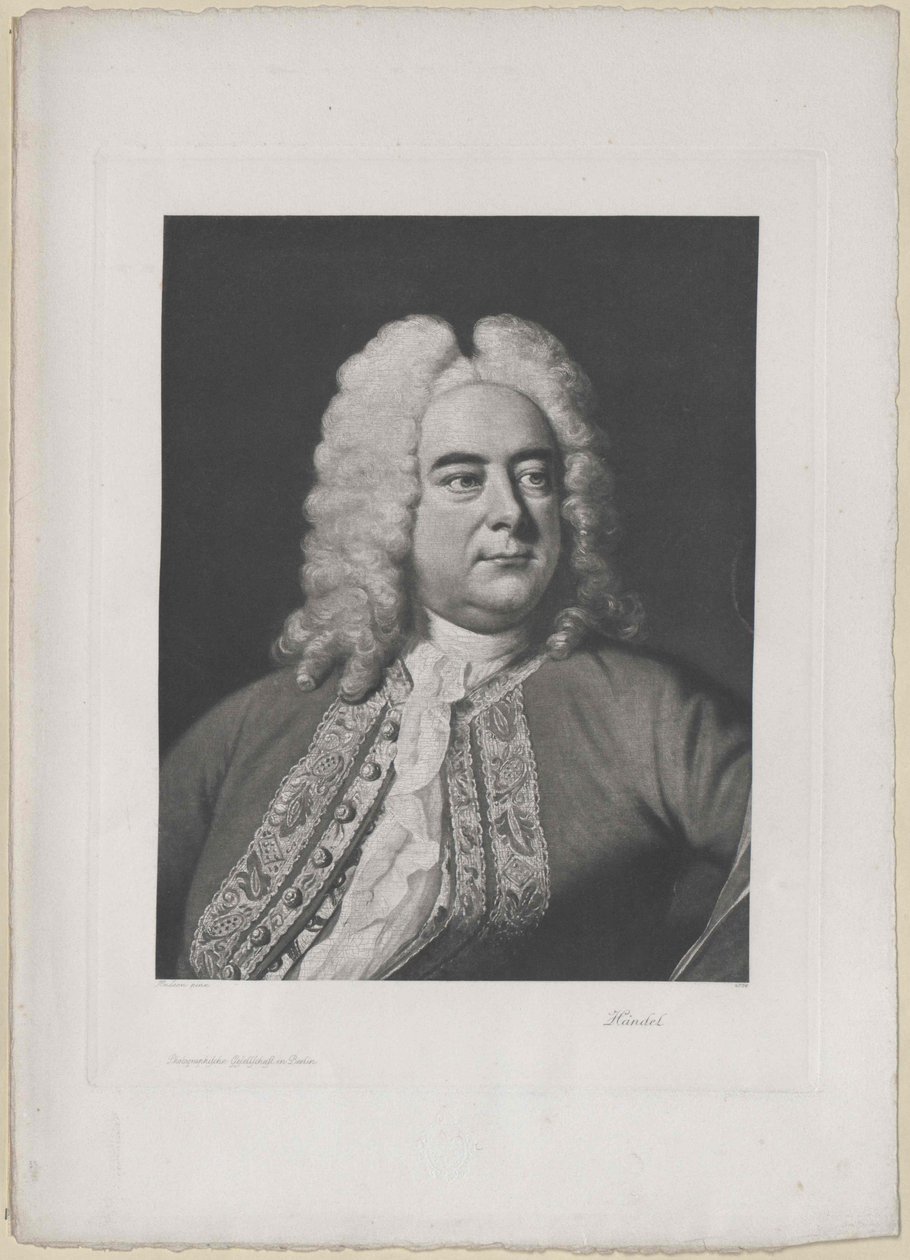 Georg Friedrich Haendel (druk) autorstwa Artist Unknown