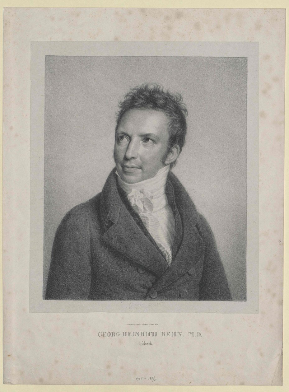 Georg Heinrich Behn (druk) autorstwa Artist Unknown