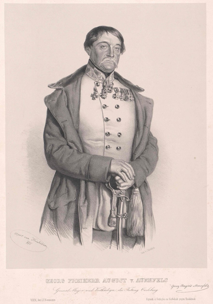 Jerzy baron August von Auenfels autorstwa Artist Unknown