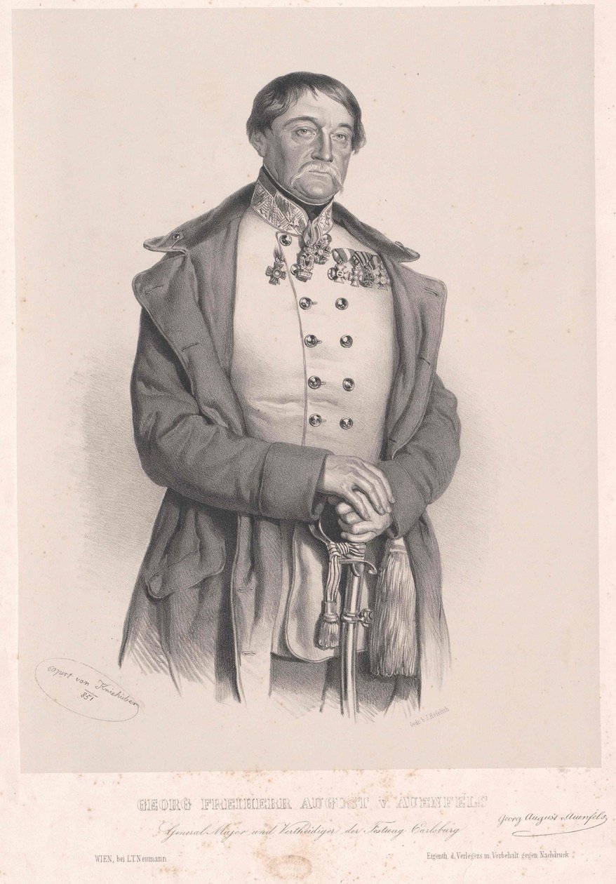 Jerzy baron August von Auenfels autorstwa Artist Unknown